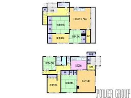 北海道小樽市末広町【一戸建】の間取り