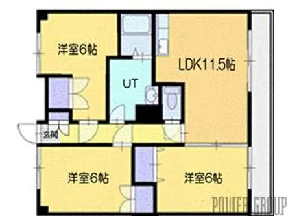 セントラル真々地【7階】の間取り