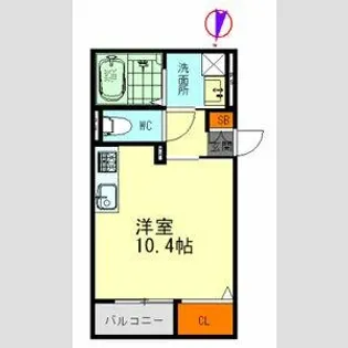 Vacheron【303号室】の間取り