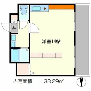 アビタシオン鴨川【-1階】の間取り