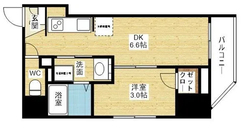 イルリッシュ西中島【7階】の間取り
