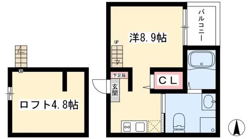 mint【103号室】の間取り