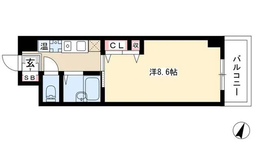 willDo稲永【0212号室】の間取り