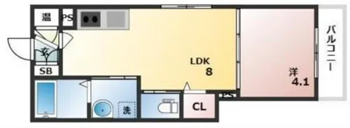GRANDIR姫路京口【2階】の間取り