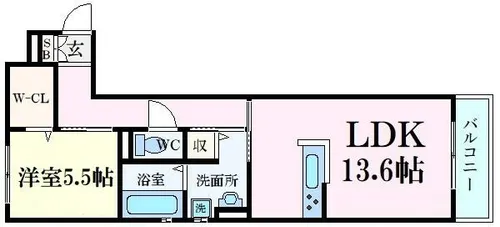 おたふく荘【3階】の間取り