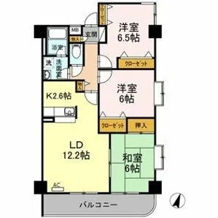 メルベーユ・シバ【2階】の間取り