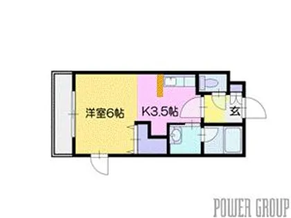 パークコート恵み野【1階】の間取り
