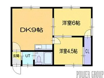 ボヌール信濃【2階】の間取り