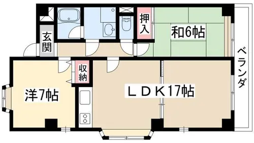 ウィステリアパレス【4階】の間取り