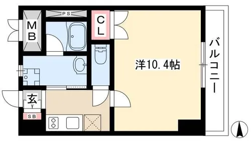 BSレジデンス栄【0711号室】の間取り