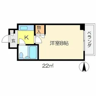 クレール鴨東【3階】の間取り
