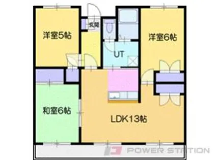 アーク千歳【2階】の間取り