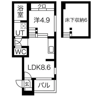 MAISON CHOUETTE【101号室】の間取り