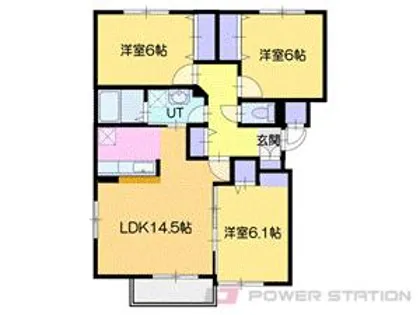 sunpark岩見沢(サンパーク岩見沢)【3階】の間取り