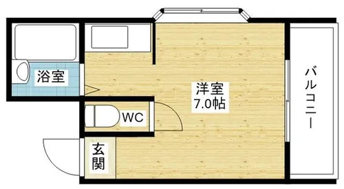 エム・エムハイツ【4階】の間取り