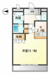 F・ロッシュ【3階】の間取り