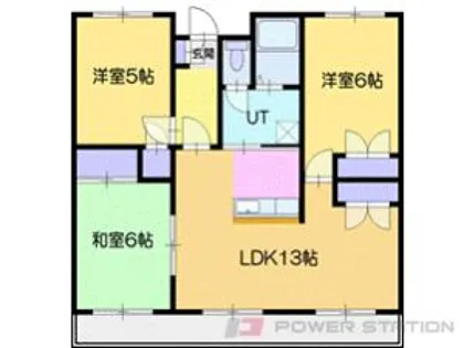アーク千歳【2階】の間取り