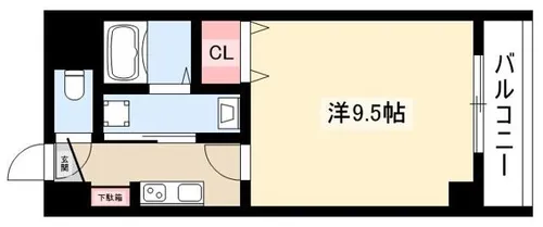 lives residence 太閤通【702号室】の間取り