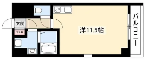 lives residence 太閤通【704号室】の間取り
