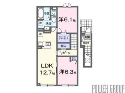 ペリエールⅠ【2階】の間取り