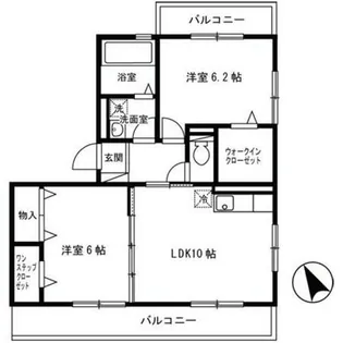 カトル中もず A棟【3階】の間取り