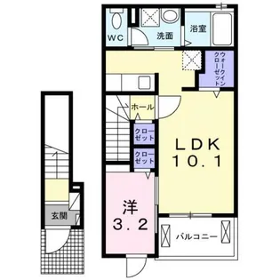 TN CasaⅡ【2階】の間取り