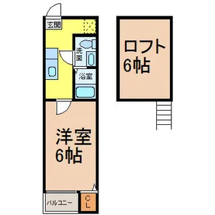 グレイス本城【1階】の間取り