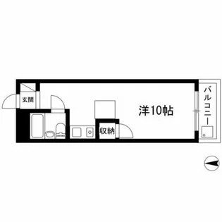 フォーラム石川【203号室】の間取り