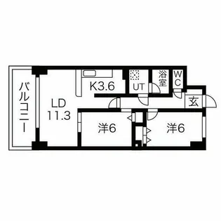 PASSAGGIO【602号室】の間取り