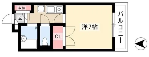 プロビデンス藤ヶ丘【4階】の間取り