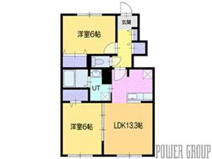 ノルド・北柏木Ⅰ【1階】の間取り