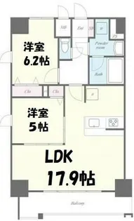 トレヴィ高岳【11階】の間取り