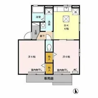 サンハイム一色 A【1階】の間取り