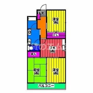 ハイラークやひろ【2階】の間取り