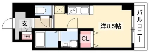 La Douceur今池【0507号室】の間取り