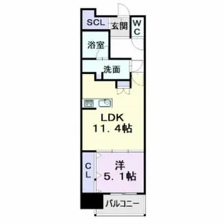 Ceres丸の内【11階】の間取り