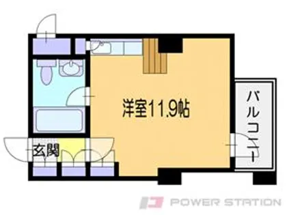 フューデイズコンドミニアム銭函【6階】の間取り