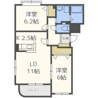 ノーヴァ 32D【303号室】の間取り