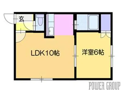 グレースコーポ恵庭【2階】の間取り