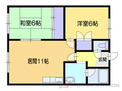 コーポ小谷B【2階】の間取り
