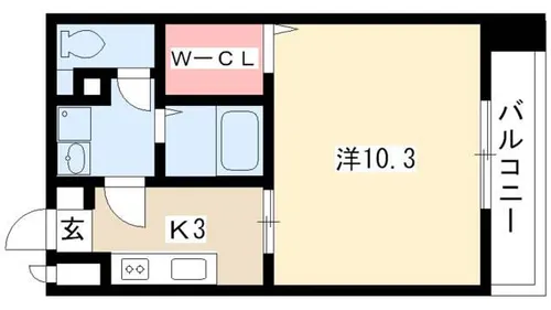 グレイス泉【204号室】の間取り
