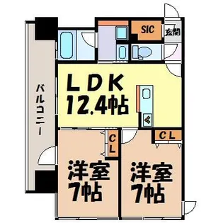 さくらHills NISHIKI Platinum Residence【7階】の間取り