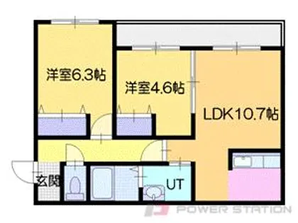 グランシャリオ【3階】の間取り