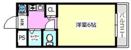 サンマンション茨木【203号室】の間取り