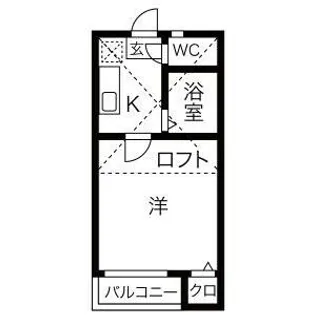LIBERTY COURT【203号室】の間取り