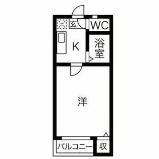 オークヴィラ黒川【202号室】の間取り