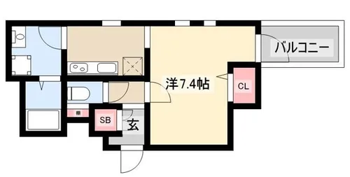 ミュゼ桜山【202号室】の間取り