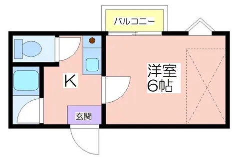 リヴァー住之江B棟【401号室】の間取り