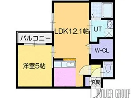 Walpole Park 千歳(ウォルポールパーク)【3階】の間取り