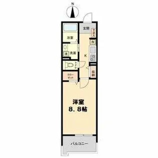 willDo太閤通【9階】の間取り